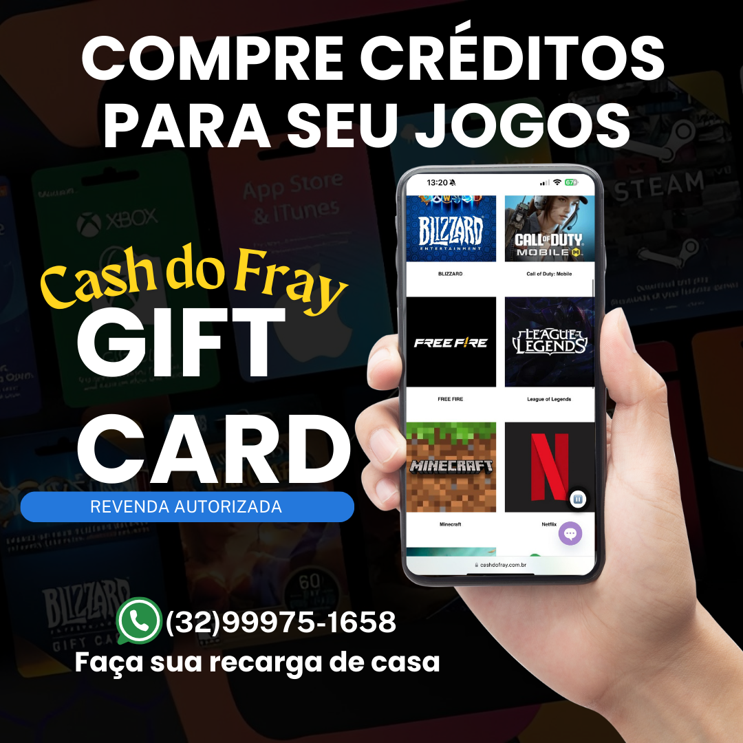 Compre gift cards para seus jogos preferidos aqui! Compre gift cards para seus jogos preferidos aqui!